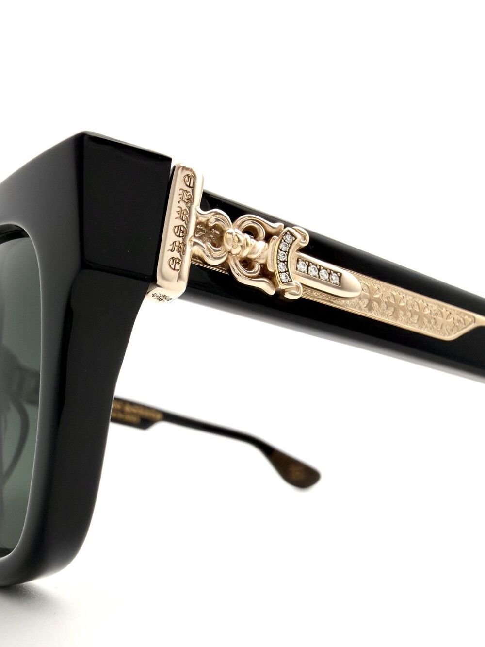 Factory Set Diamonds Chrome Hearts “BOX OFFICER” Sunglasses